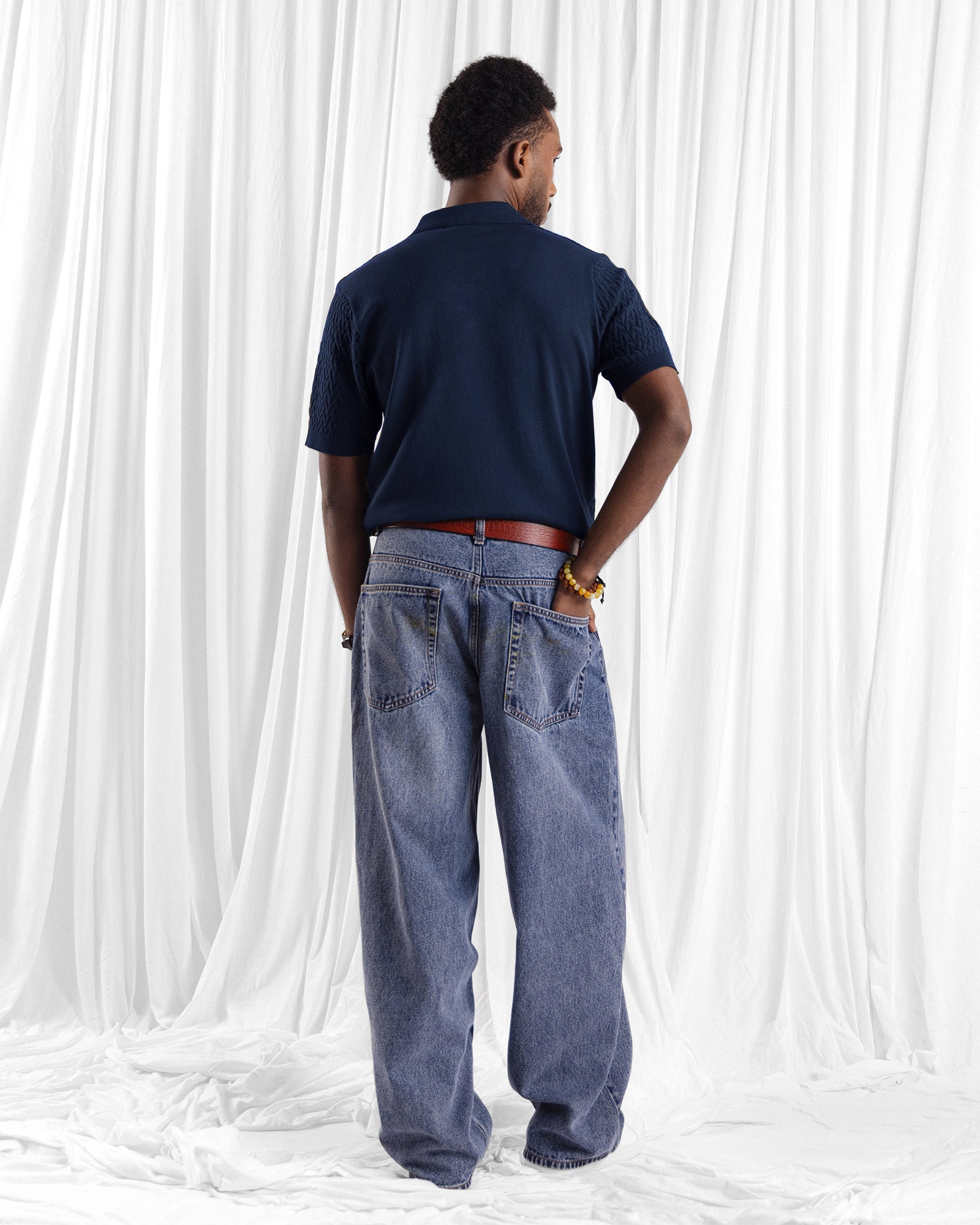 Men Zipper Polo