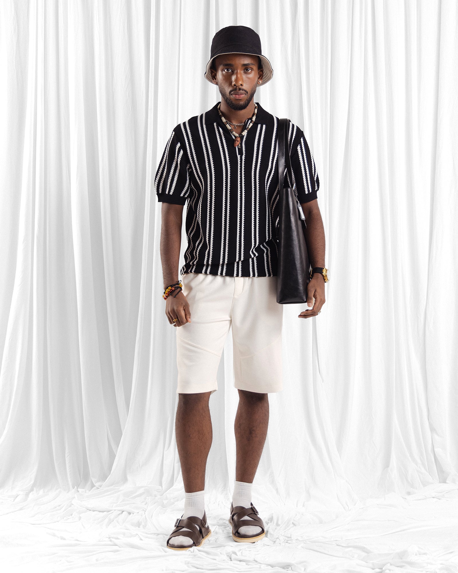 Men Zipper Polo
