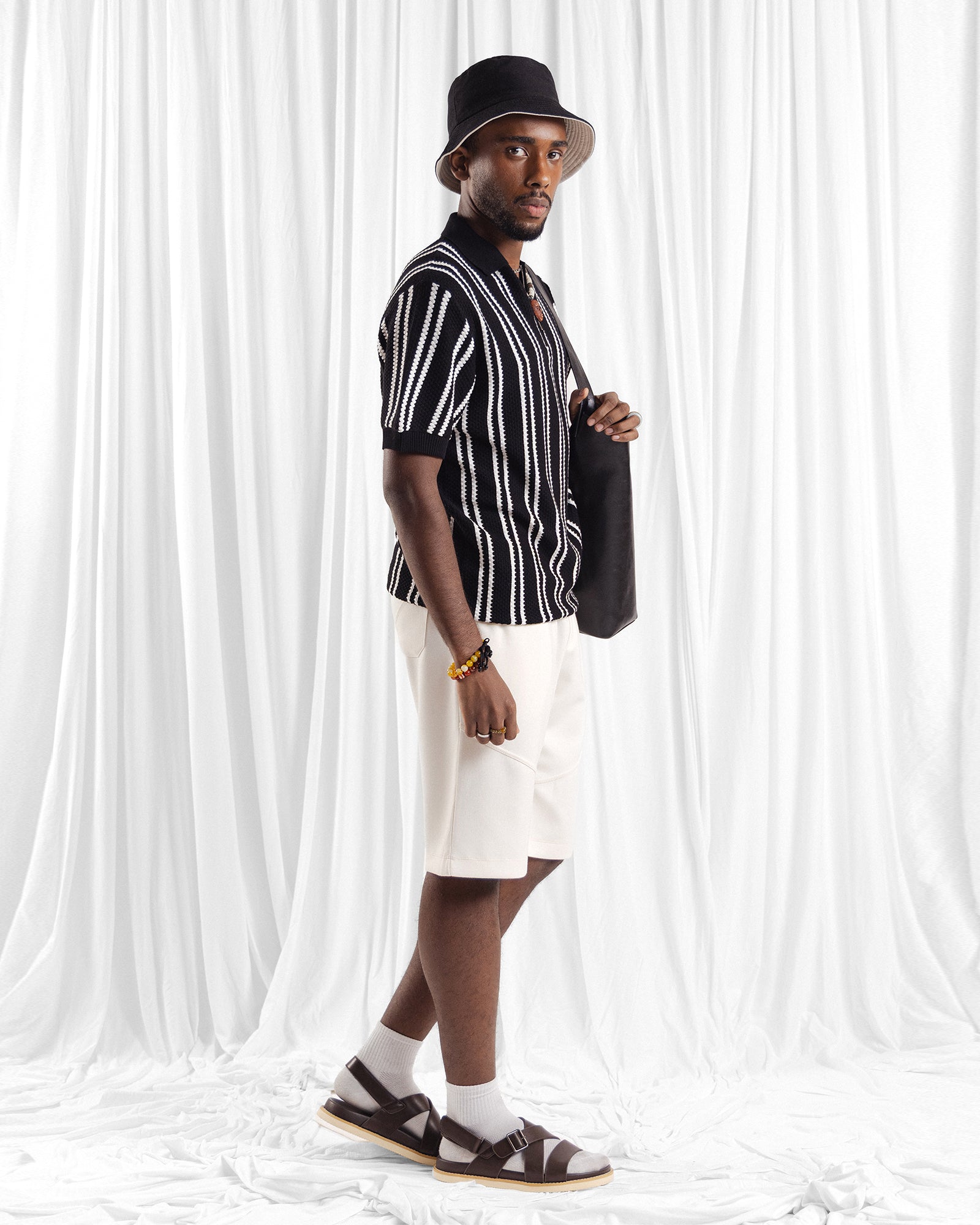 Men Zipper Polo